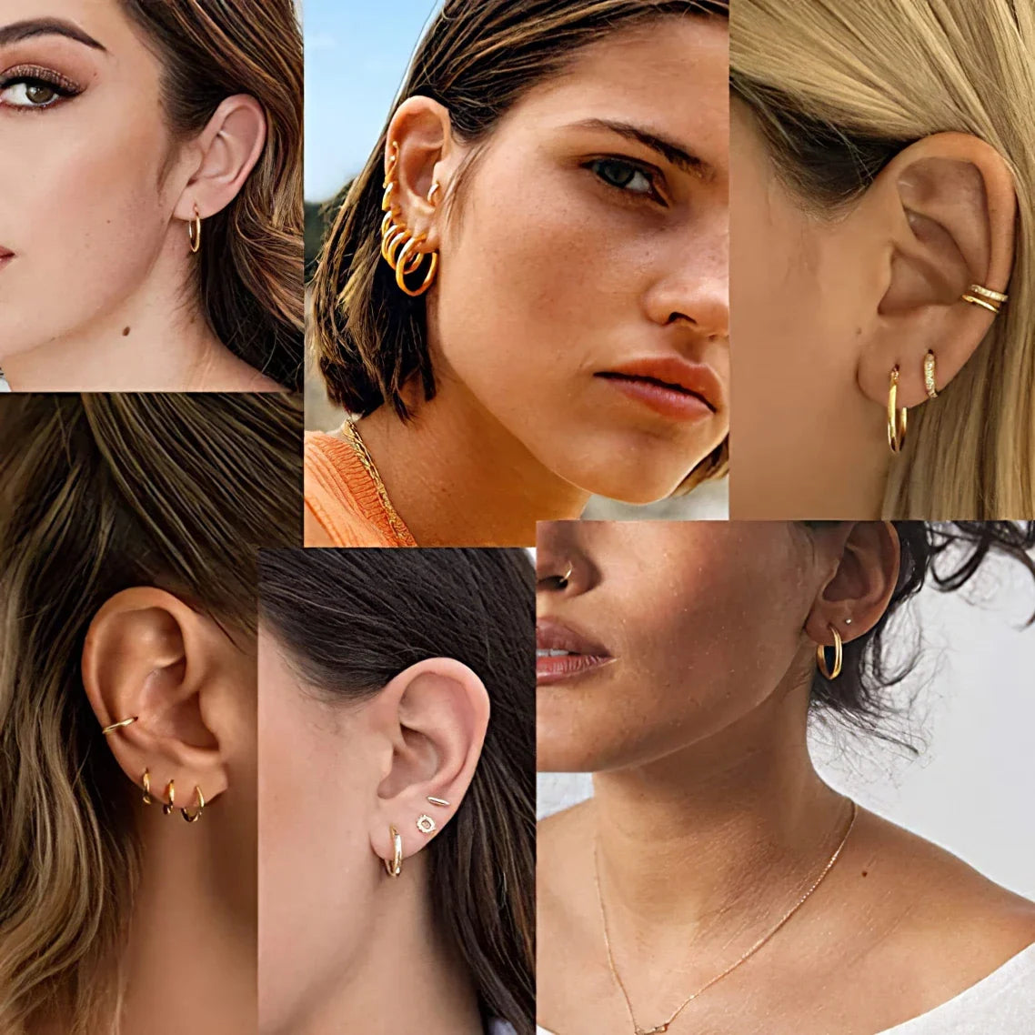 Golden Elegance Hoop Earrings