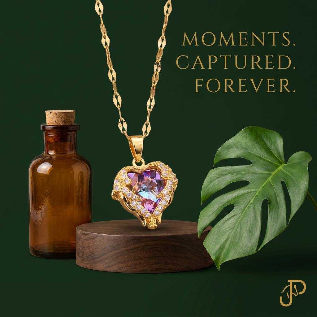 Ocean Heart Necklace