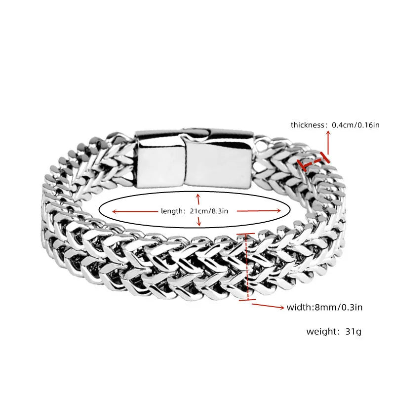 Magnetic Buckle Men's Bracelet