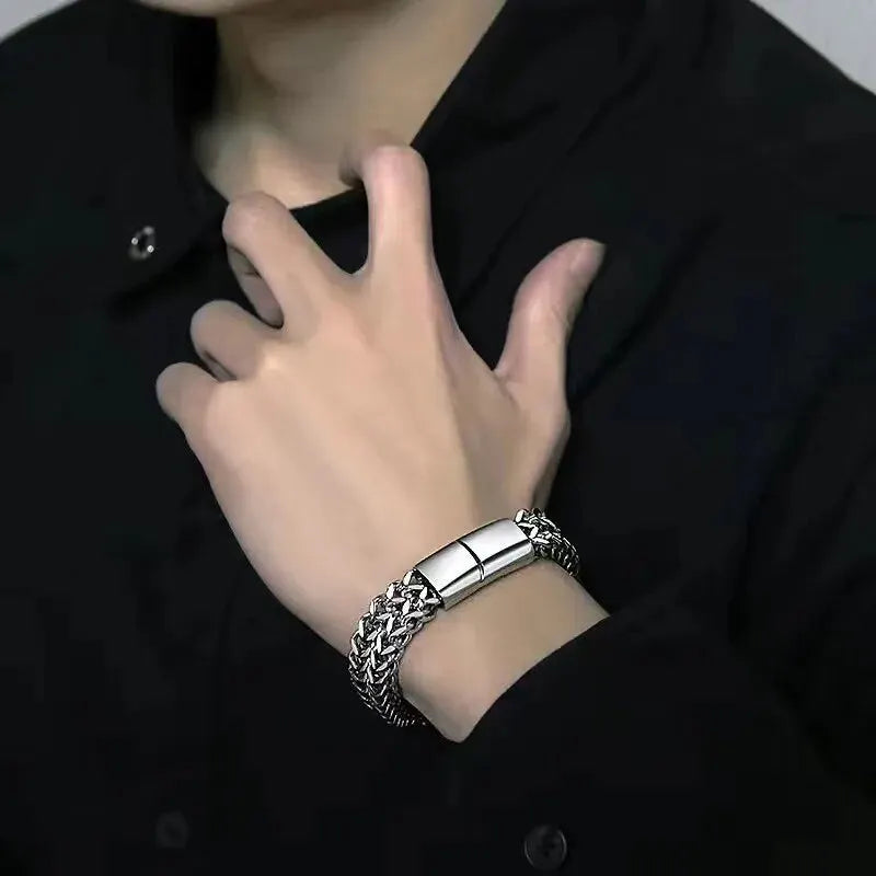 Magnetic Buckle Men's Bracelet