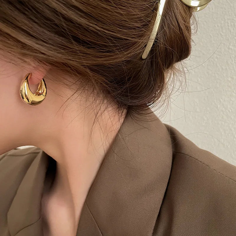 Chic Chunky Hoop Earrings