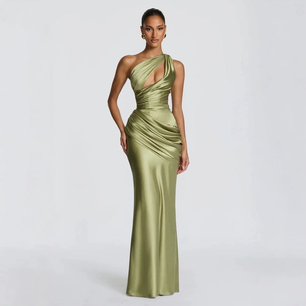 Elegant Asymmetric Evening Dress